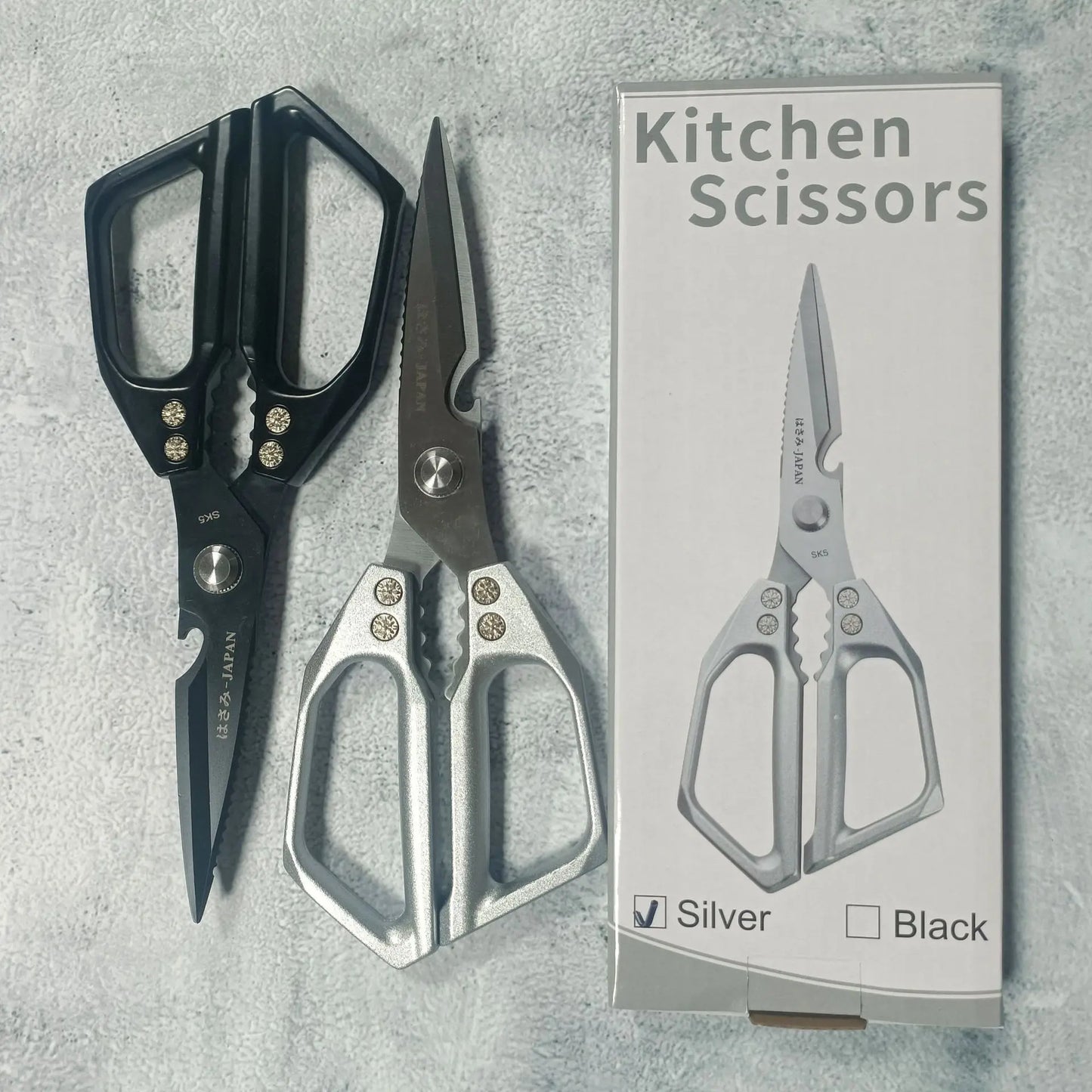 All-Purpose Kitchen Scissors - Stainless Steel Heavy-Duty Shears for Meat and Poultry, Dishwasher Safe, Ideal for Japanese Cooking, Perfect Christmas Gift for Women